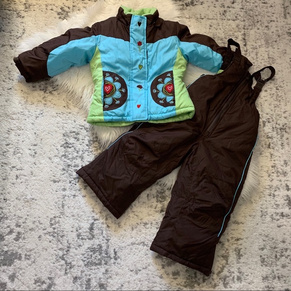 Rothschild Other - Rothschild Girl's Brown SNOWSUIT Ski Bibs Overalls